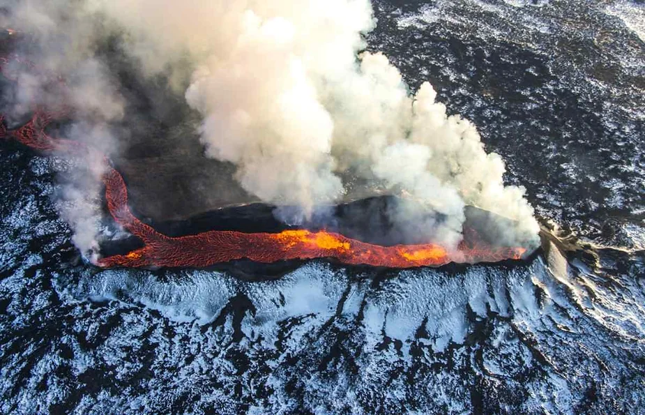 Erupciones volcanicas en Islandia