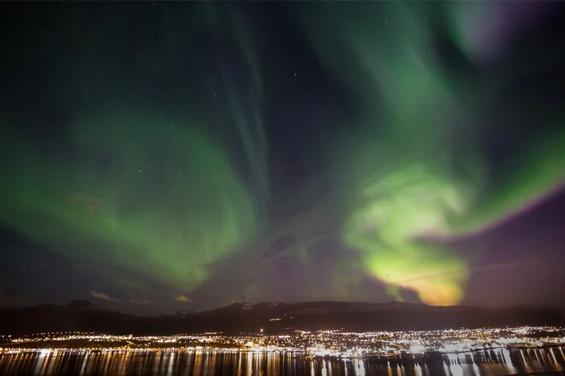 Auroras boreales sobre Akureyri