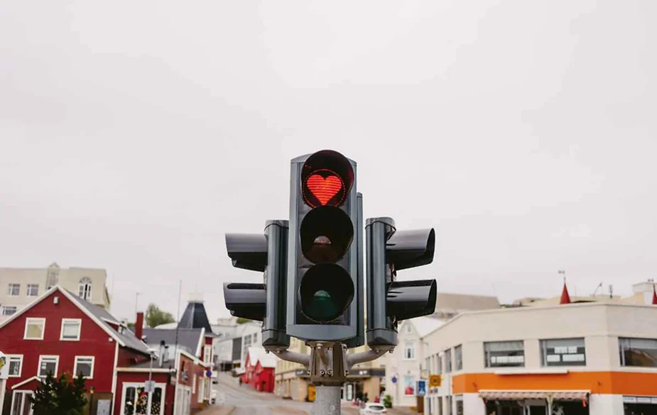 Semaforo de corazones de Akureyri