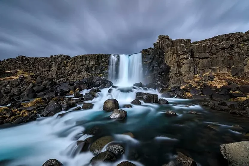 Cascada en Thingvellir