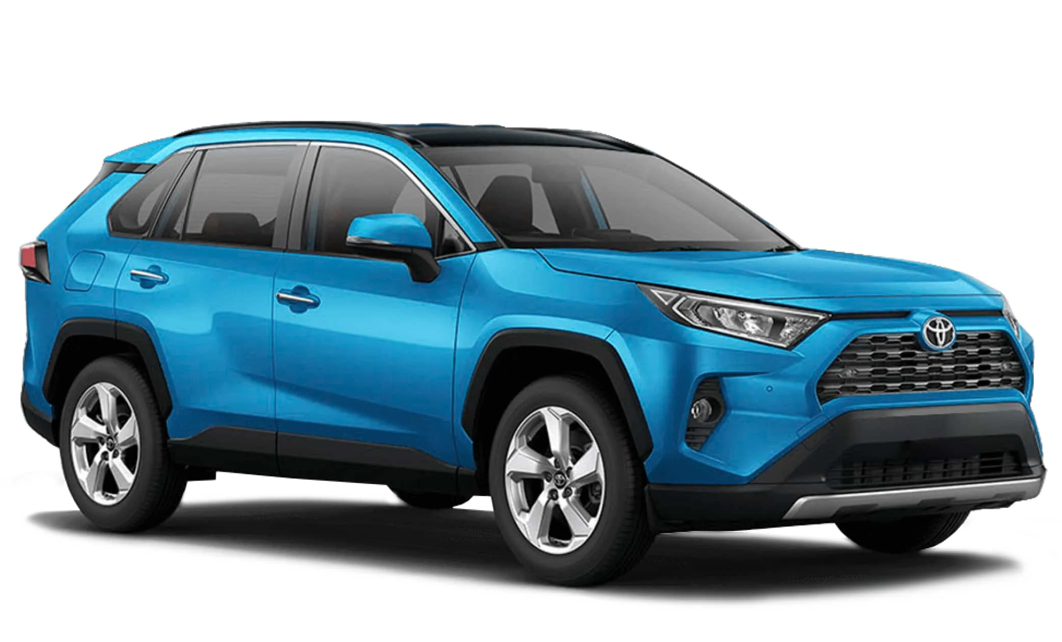 SUV Toyota RAV4 de alquiler en Islandia en tono gris brillante perfecto para carreteras F-Road